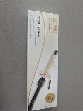 Hot Tools 3/4" Gold Curling Iron - Black & Gold